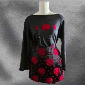 Torrid two-piece Chinese inspired skirt set 16/1X